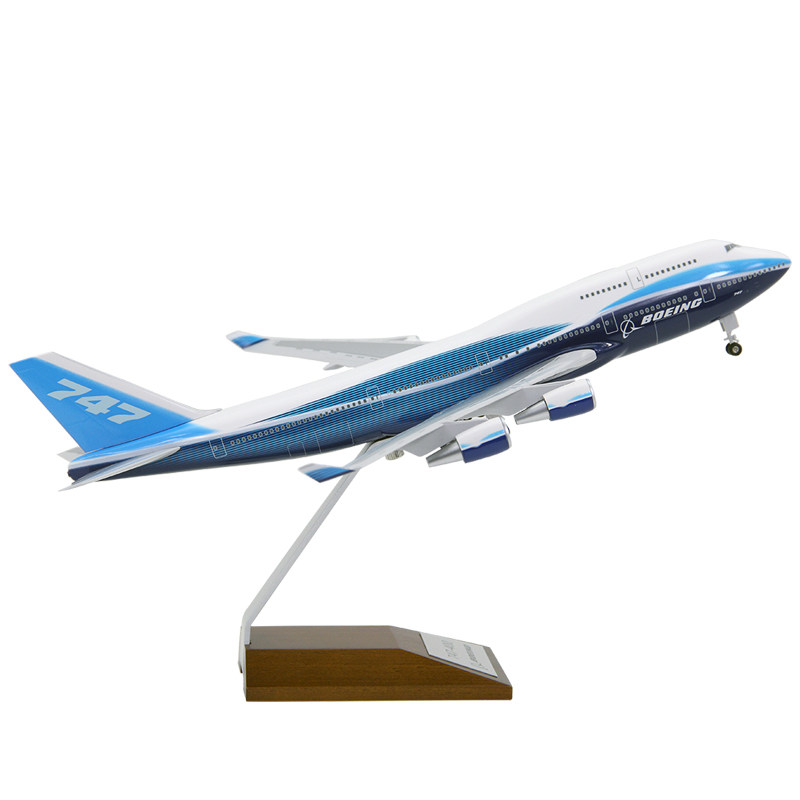 波音拼装飞机模型b747400原厂涂装客机航模abs飞机模型