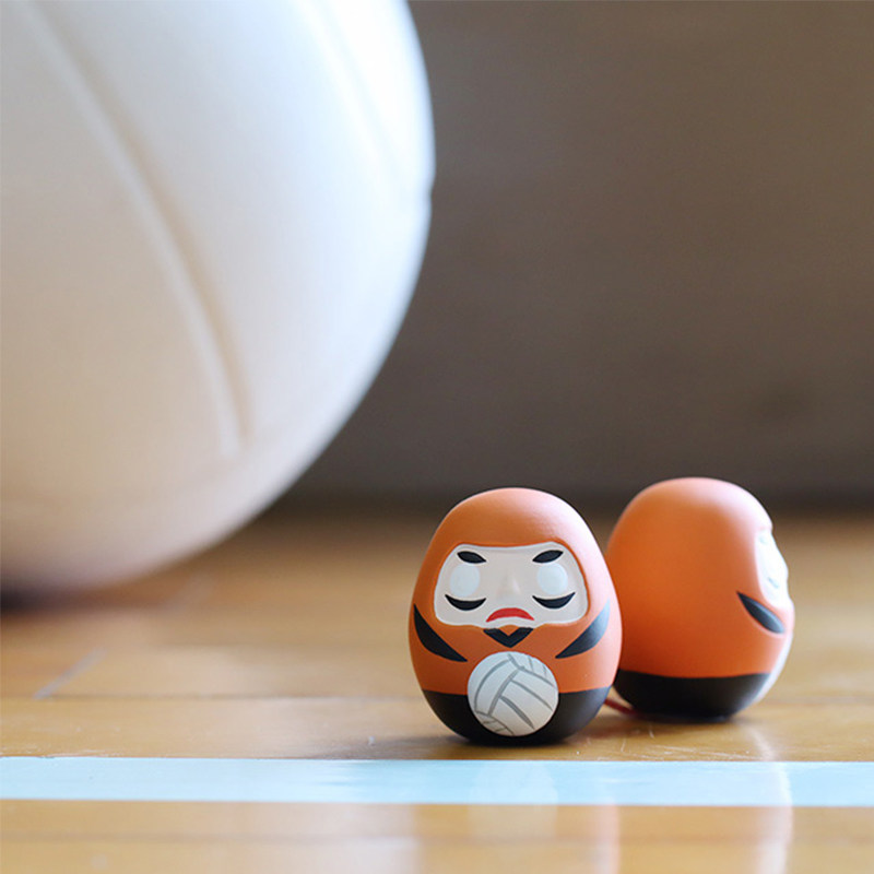 日本中川七谨达摩陶土不倒翁招福内附家居创意摆件