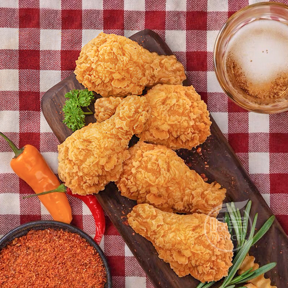 翅根正大香辣金粉冷冻鸡块鸡腿油炸生鸡翅