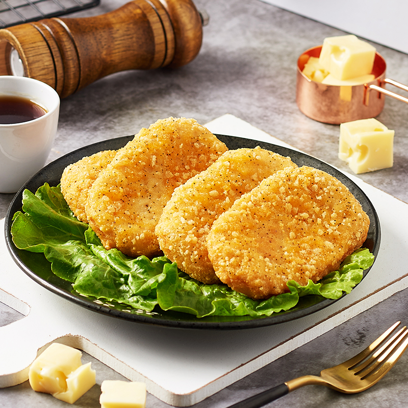 正大爆浆640g8片袋芝士汉堡鸡排