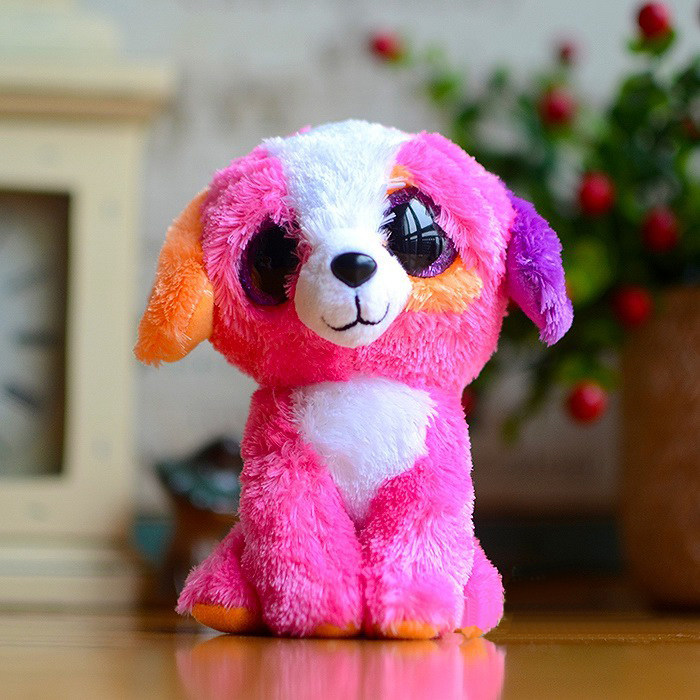 美国ty大眼睛毛绒玩具ty动物公仔beanie boos系列大眼萌玩偶