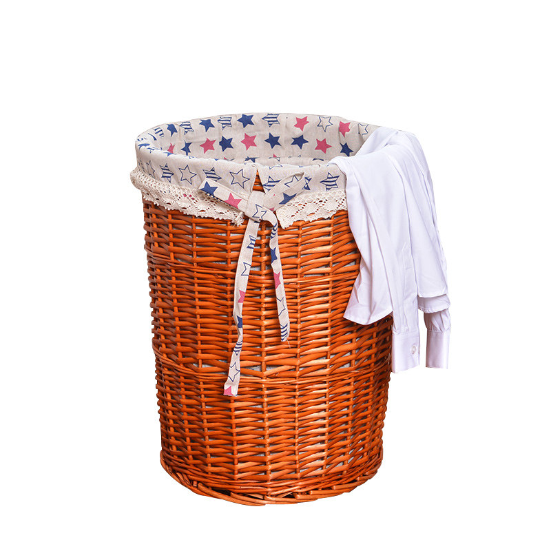 收纳脏衣篮藤编有盖洗衣篮子脏衣篓编织篓脏衣服脏衣桶