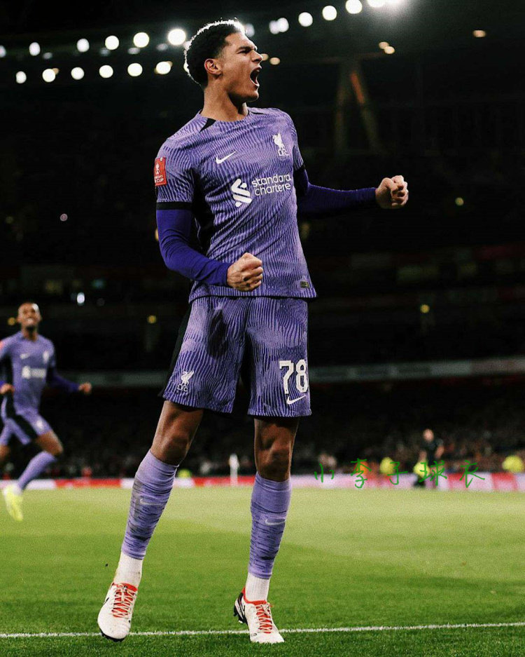 正品利物浦球衣11号萨拉赫球迷版2324第二客场球员版阿诺德努涅斯