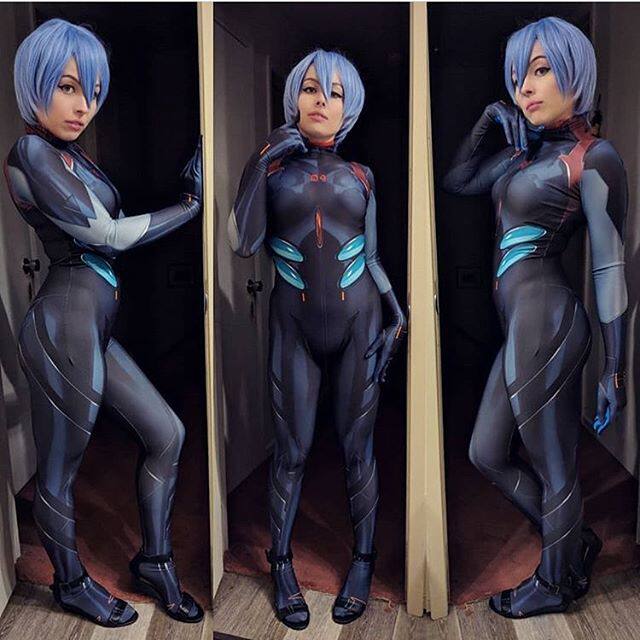 新世纪福音战士eva波丽yanamireicosplay连体紧身衣cosplay女装