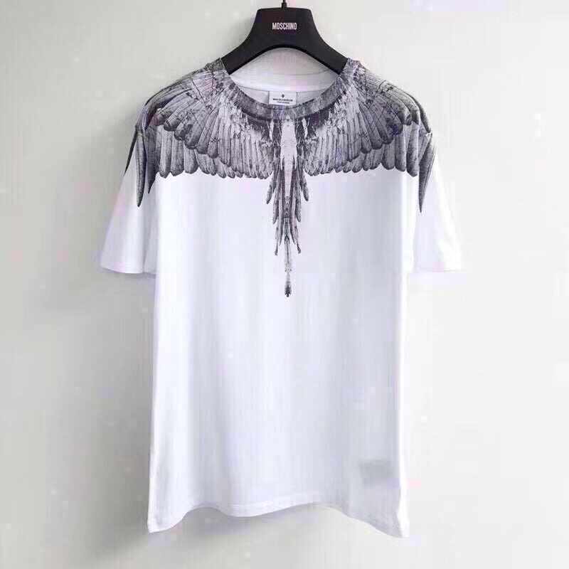 mb翅膀正品marceloburlon短袖tee阴阳幻影渲染t恤