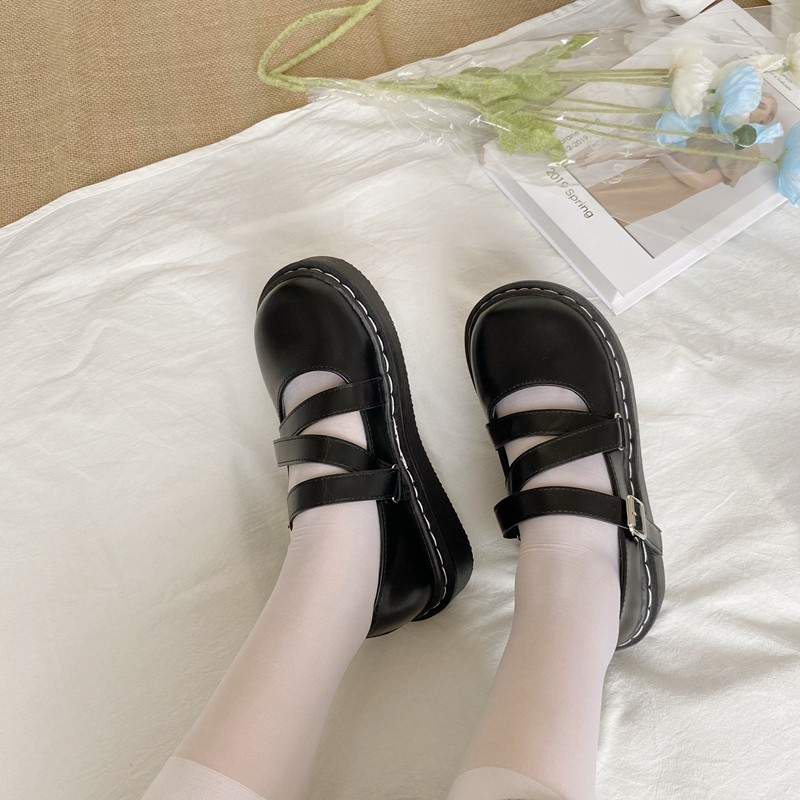 小皮鞋女英伦学院风日系jk制服鞋子圆头百搭lolita单鞋大头娃娃鞋