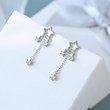S925 Silver Fairy Wind Pentagram Cute Short Girl Heart Earrings Female Niche Niche Star Flush Earrings S925 Silver Fairy Wind Pentagram Cute Short Girl Heart Earrings Female Niche Niche Star Flush Earrings