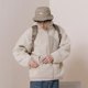 NOTHOMME Japanese tide brand beige fleece lamb fleece jacket hooded cotton coat men's autumn and winter youth cotton coat NOTHOMME Japanese tide brand beige fleece lamb fleece jacket hooded cotton coat men's autumn and winter youth cotton coat