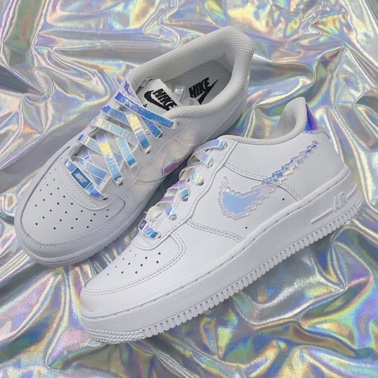 nikeairforceaf1low电竞镭射果冻女子休闲板鞋