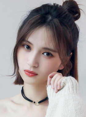 龙须刘海夏季中分自然前额假发片