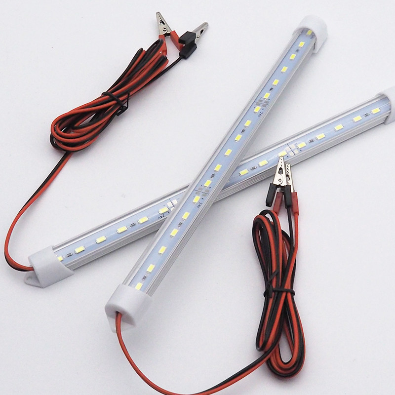 超亮24vled灯船用灯管直流24v灯管led日光灯夜市电瓶汽车照明灯带