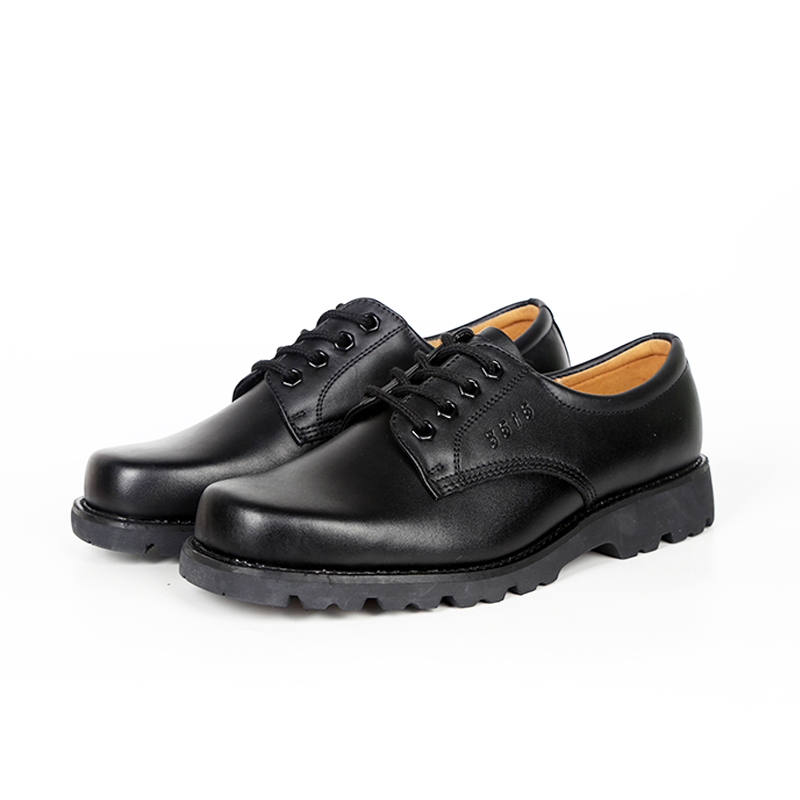 皮鞋3515强人正品b07士兵制式真皮钢头劳保单鞋
