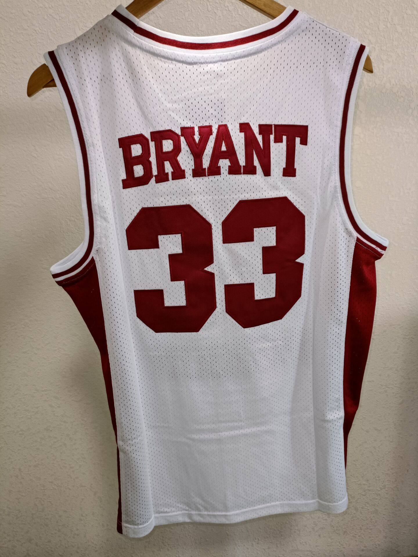 科比高中球衣劳尔梅里33号复古刺绣篮球比赛服篮球服