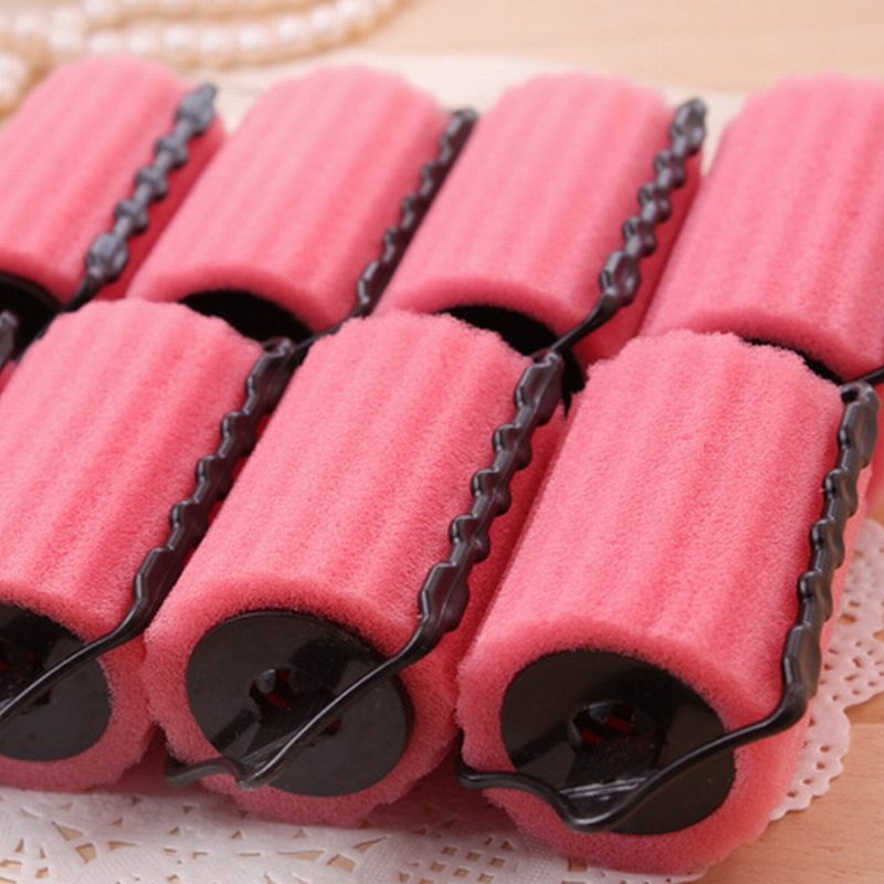 带扣海绵发卷梨花花头卷发发球美发工具长短卷发球