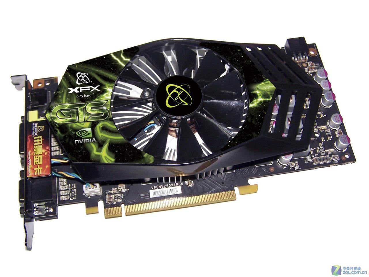 2手拆机讯景gts250 各款 512m 1g 256b d3 pci-e游戏显卡 hdmi