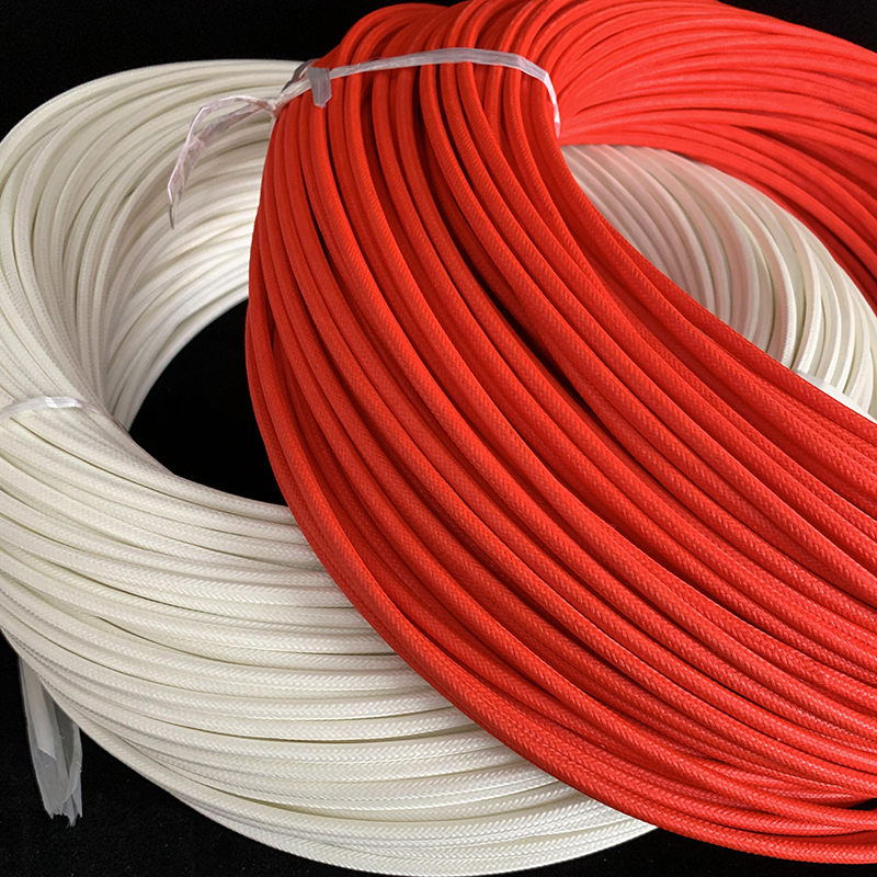 7000v硅橡胶玻璃纤维双层绝缘套管内胶外纤阻燃高温套管