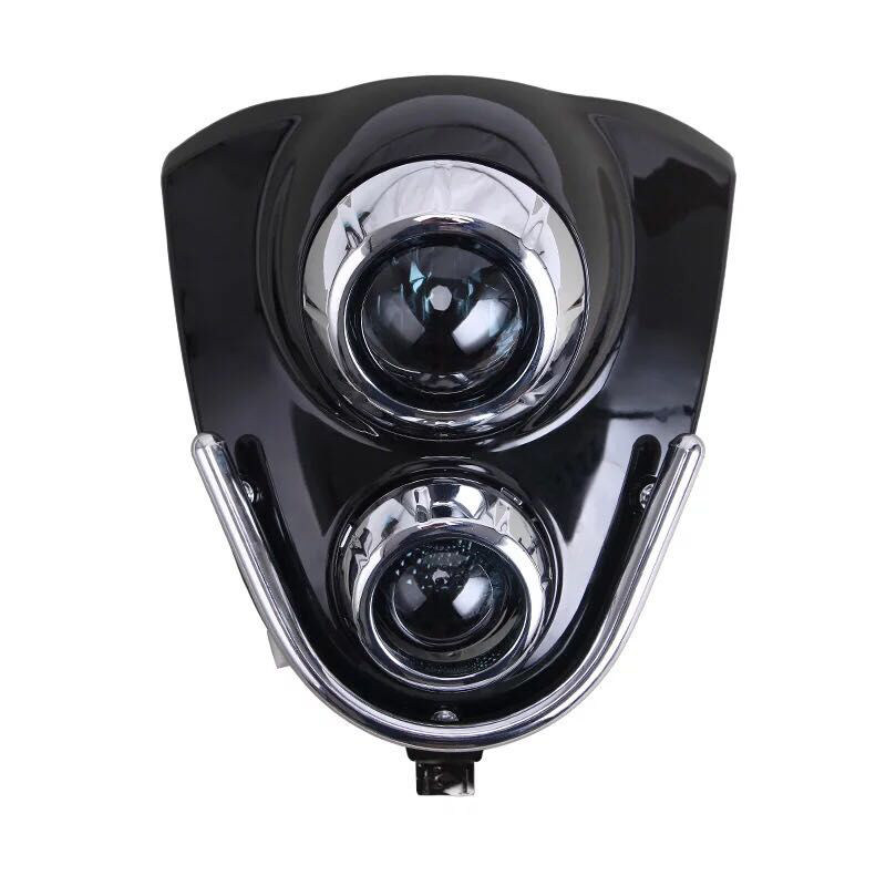 大灯摩托车配件欧版小龟车电动车外壳烤漆灯罩双灯摩托车外壳