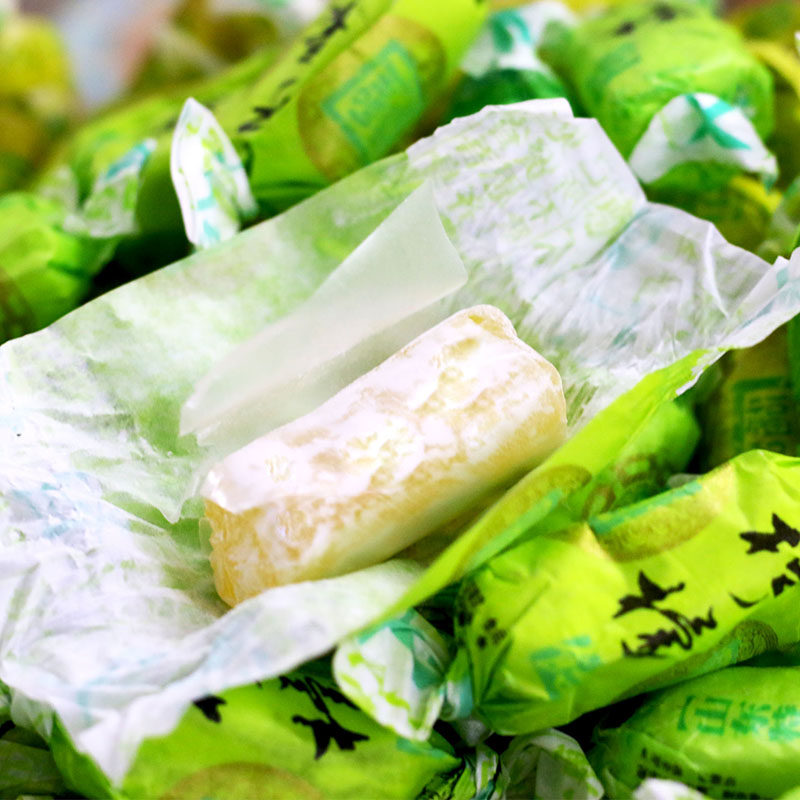 圣福记柠檬味高粱饴500g包装网红糖果休闲零食水果拉丝软糖麦芽糖