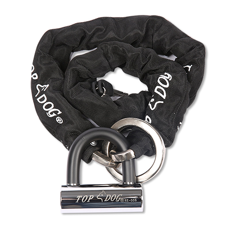 台湾topdog狗王锁具re009摩托车合金自行车机车链条摩托车车锁
