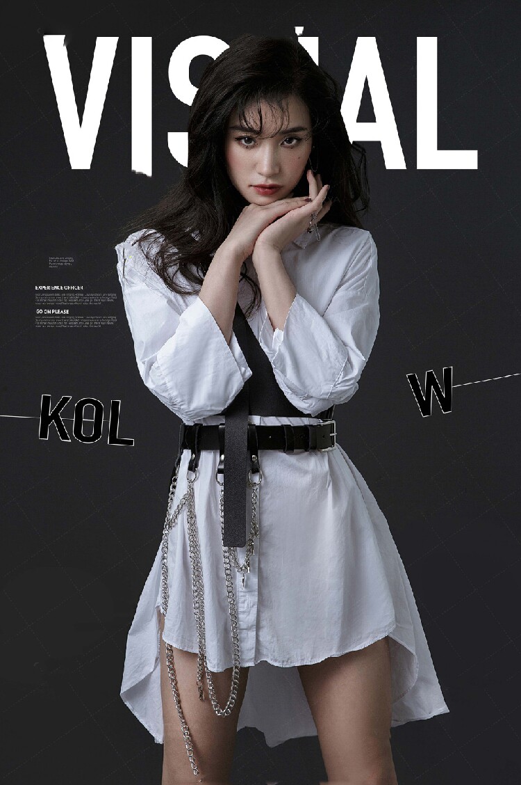 新款主题影楼个人写真朋克个性潮牌衬衫私房艺术照民族服装