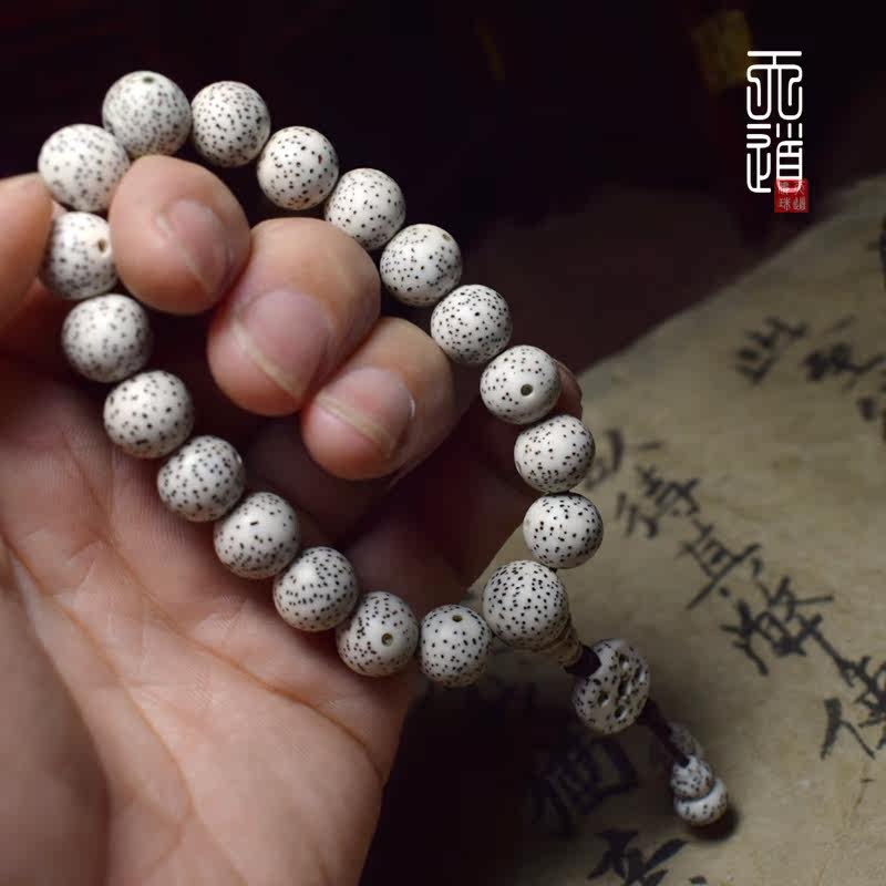 9包邮,网上折扣 配饰 海南星月菩提手串圆珠18颗女男手持单圈佛珠民族