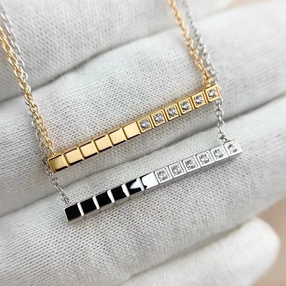 高端轻奢icecube锁骨毛衣项链男女情侣简约气质项链