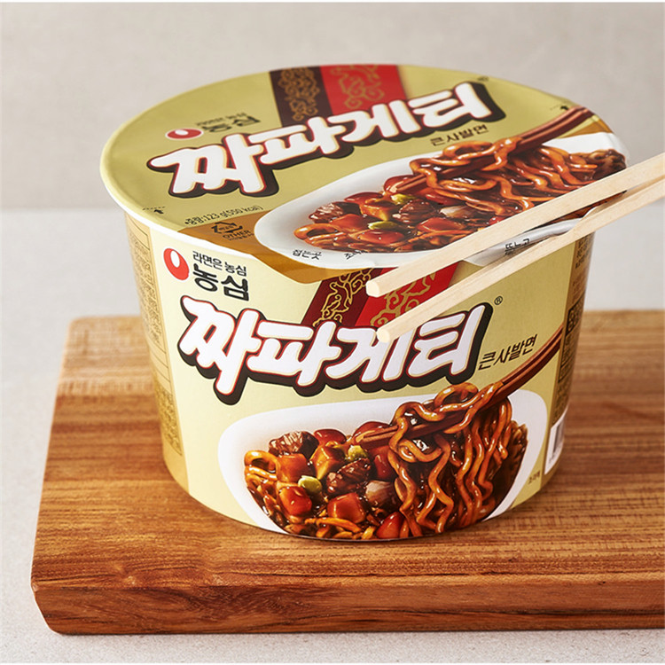 韩国进口农心炸酱面大碗面韩式杂酱干拌速食冲泡方便面