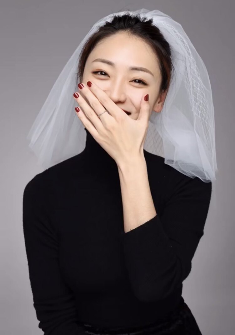 纱头新娘头纱女复古结婚婚纱头饰超仙森系短款头纱