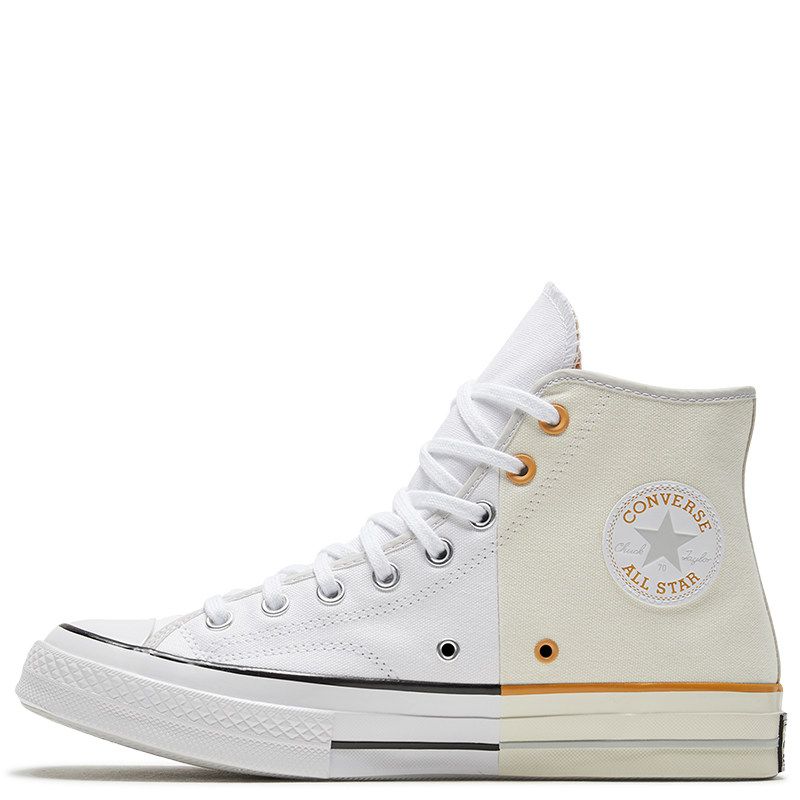 converse匡威1970s高帮拼接拼色休闲白色帆布布鞋帆布鞋