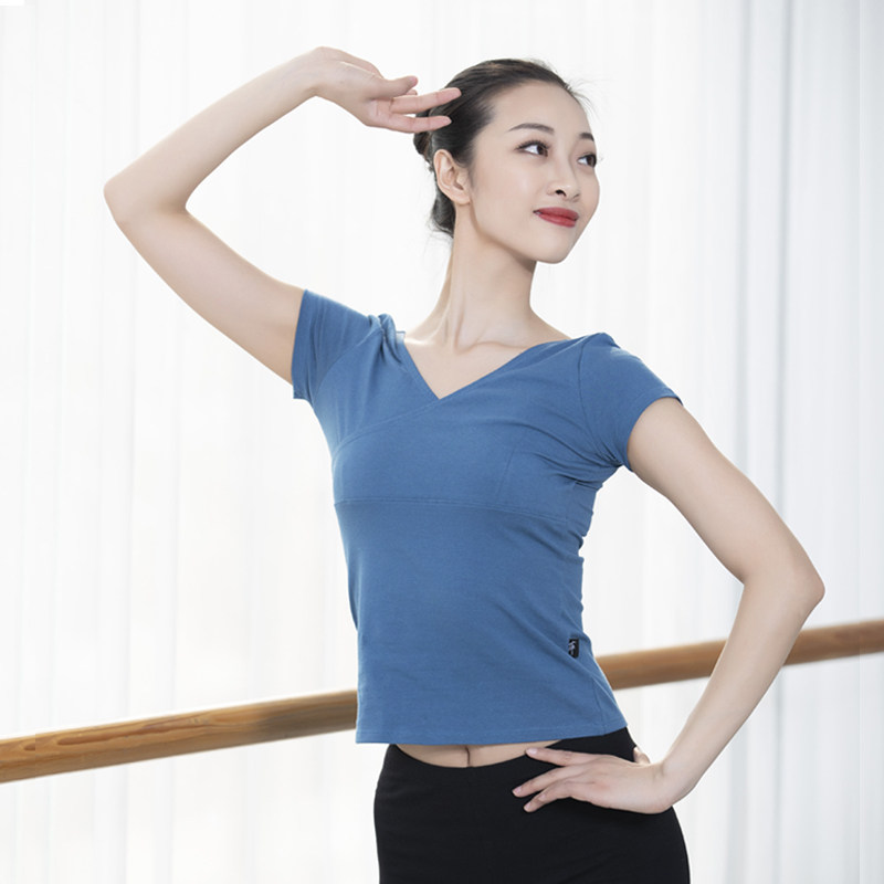 夏装舞蹈练功芭蕾服装体操成人交叉形体艺考现代舞服装
