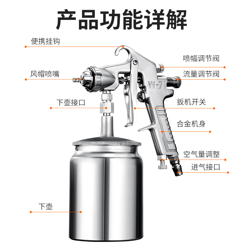 油漆喷壶调节图图片