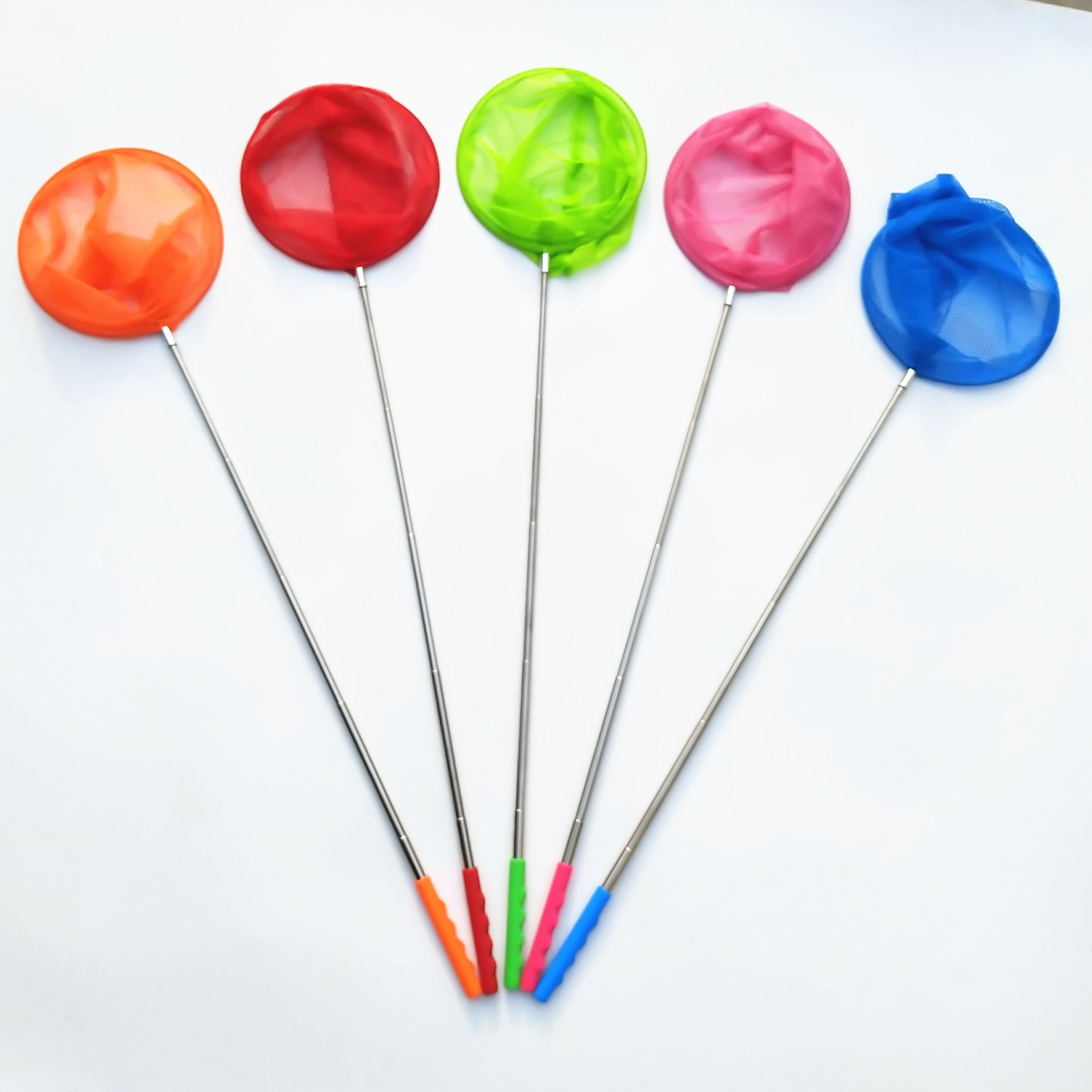 儿童伸缩鱼网捕昆虫网蝴蝶网蜻蜓网捕鱼网捞鱼网兜儿童户外玩具