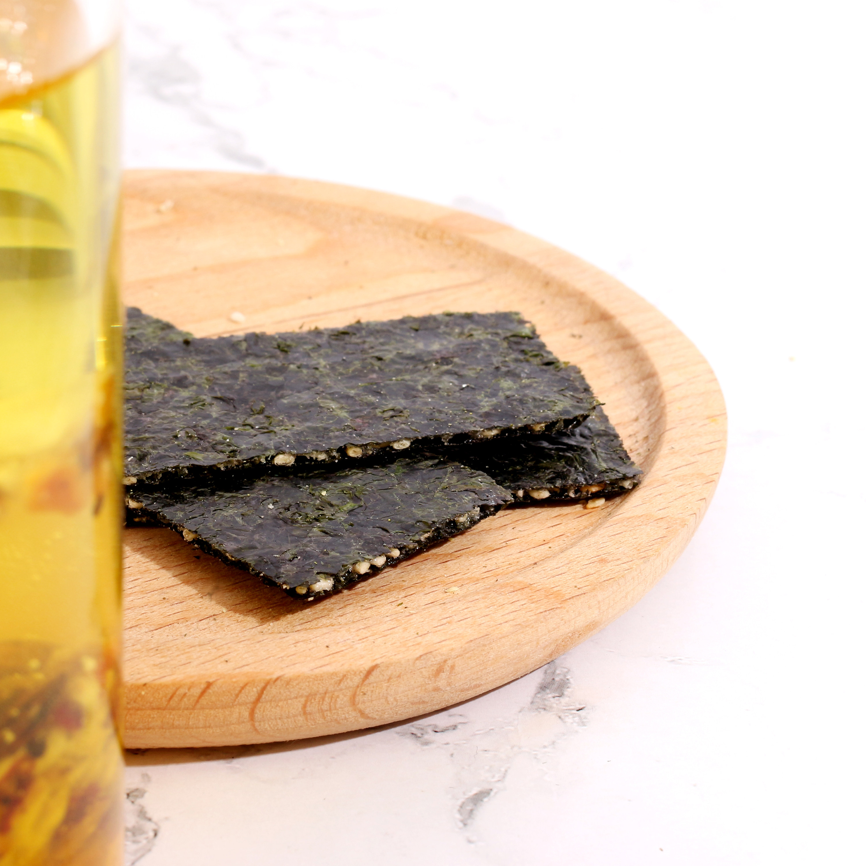 芝麻夹心海苔脆片500g袋装大包即食烤紫菜孕妇儿童宝宝海味零食