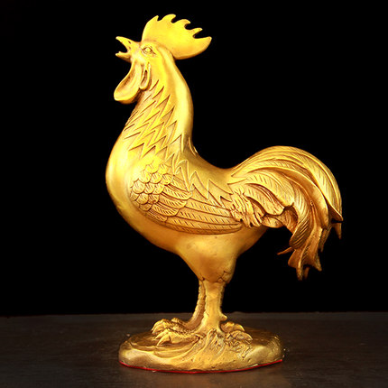 摆件金鸡大公鸡招财生肖鸡纯铜鸡