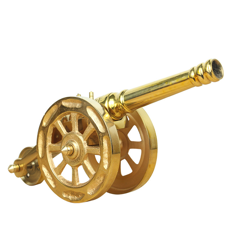 大炮客厅小铜炮黄铜摆件模型铜炮家居饰品公司开业摆件