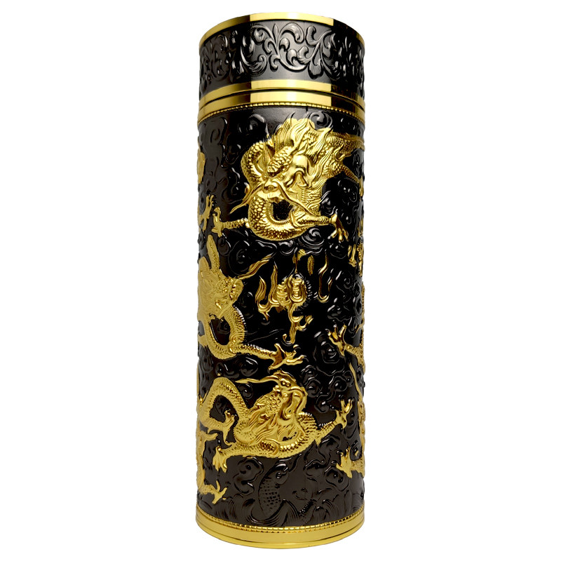 九龙纯银内胆保温8小时领导车载防摔茶杯男士保温杯