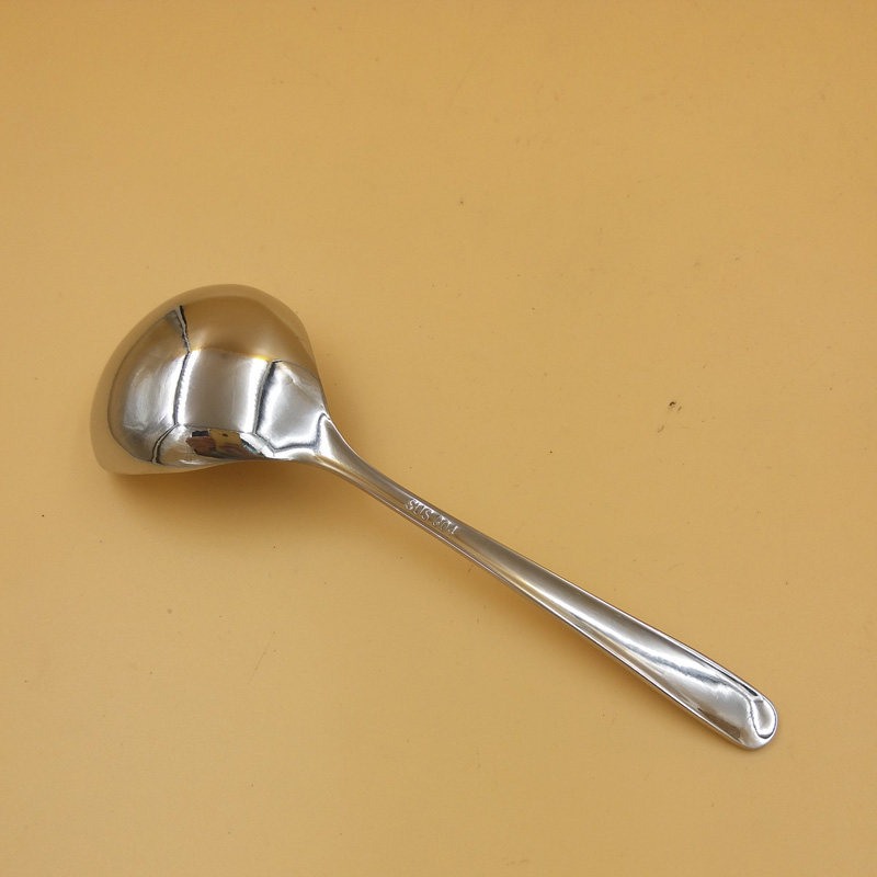 出口不锈钢汤勺喝汤勺子面馆勺吃面勺喝粥勺酱汁汤勺