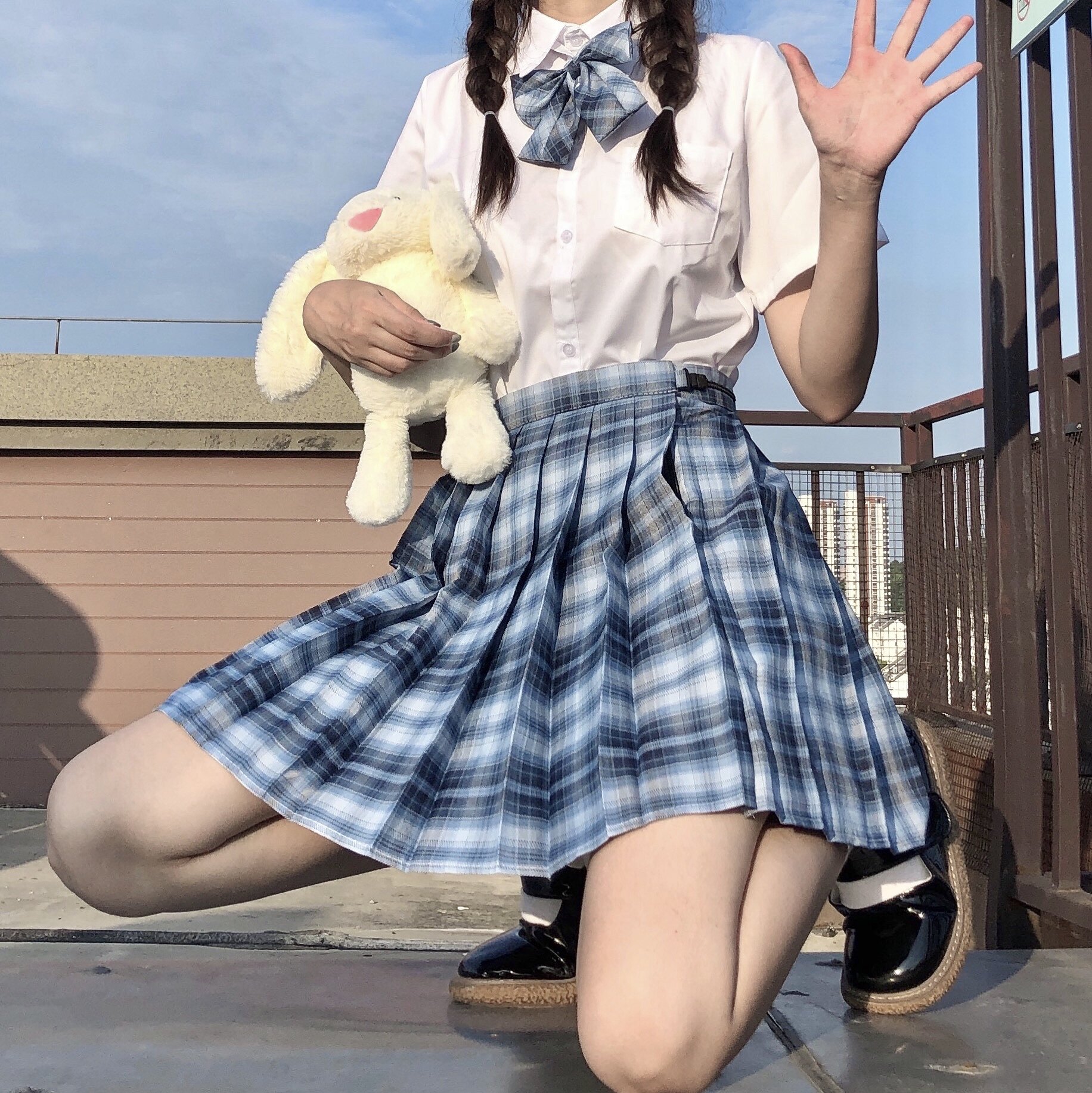 包邮春夏正统jk制服格裙百褶裙日系学院风女学生校服