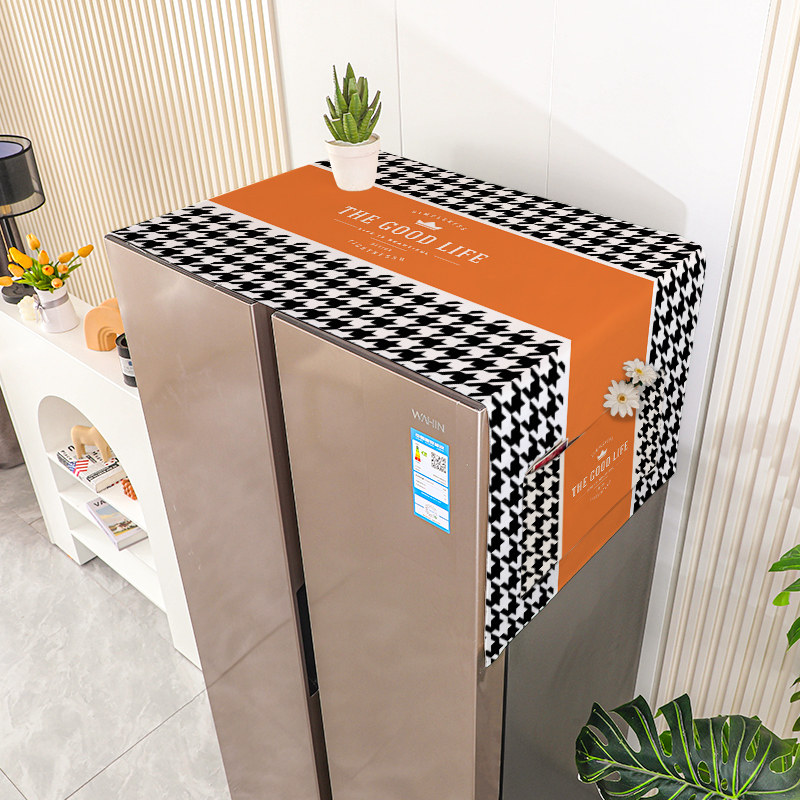 盖布防尘开门新款冰箱盖巾滚筒洗衣机防水单开门万能盖巾