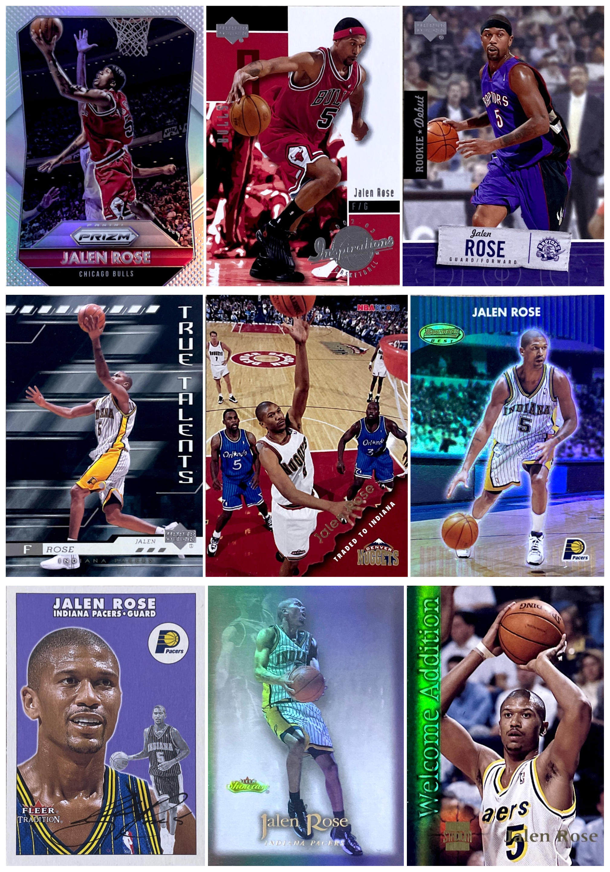 irnba球星toppsudpanini杰伦罗斯jalenrose篮球球迷用品