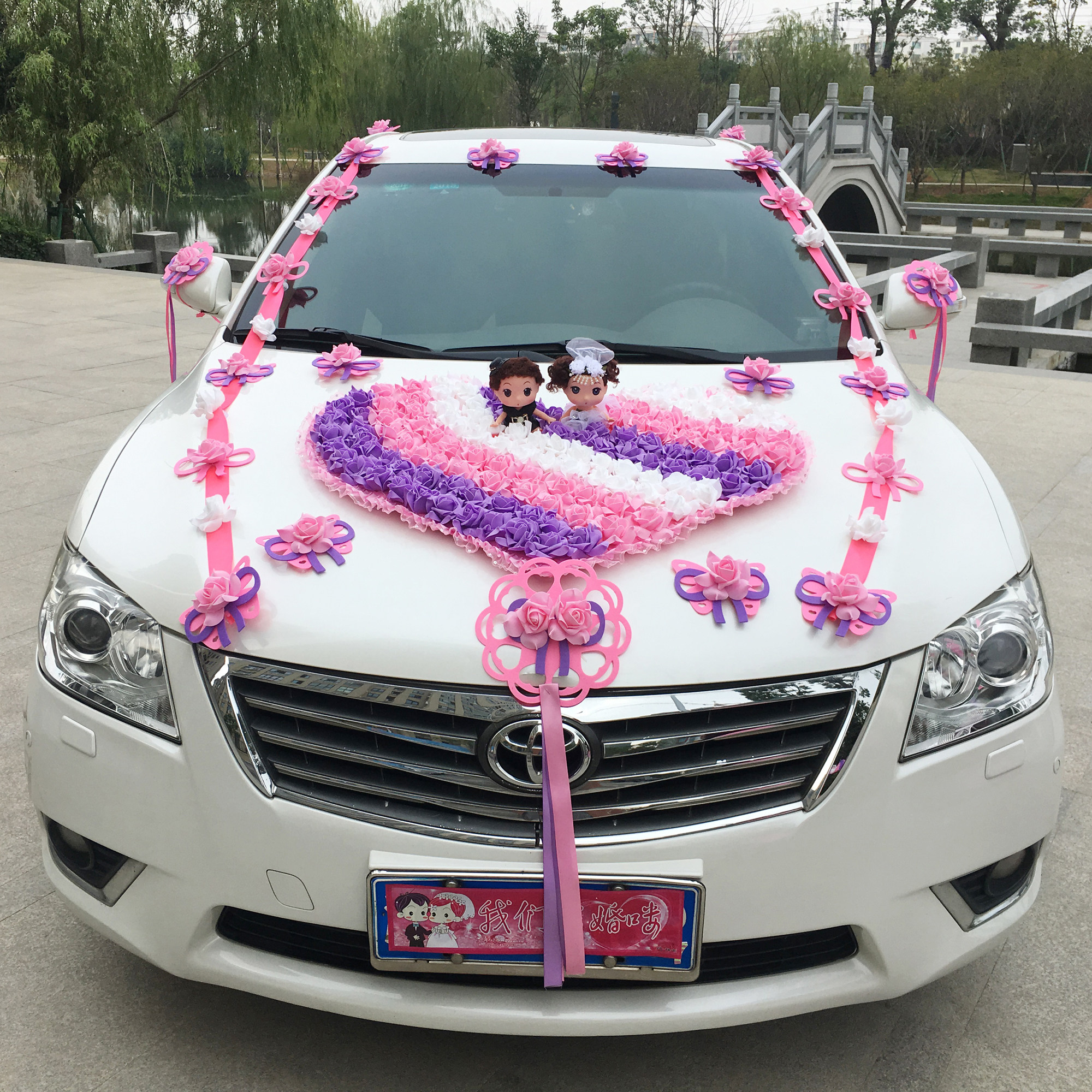 婚车婚庆装饰套装车花结婚用品花车彩车婚礼婚车鲜花