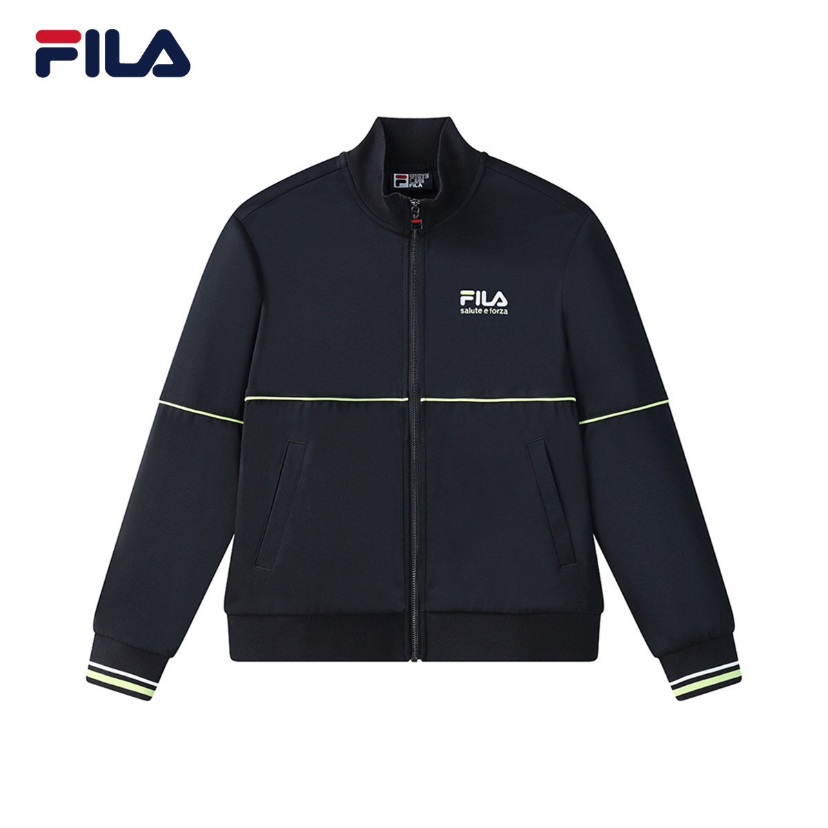 fila斐乐官方女士针织上衣2021夏季新款休闲运动茄克