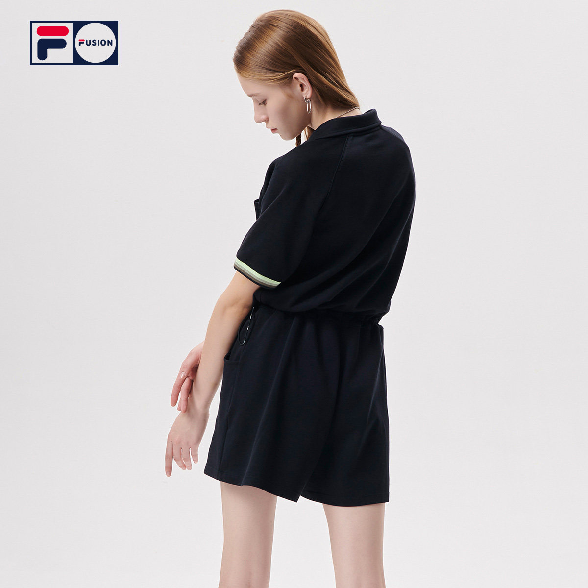 连体filafusion斐乐潮牌女士2021秋季新款街头运动套装