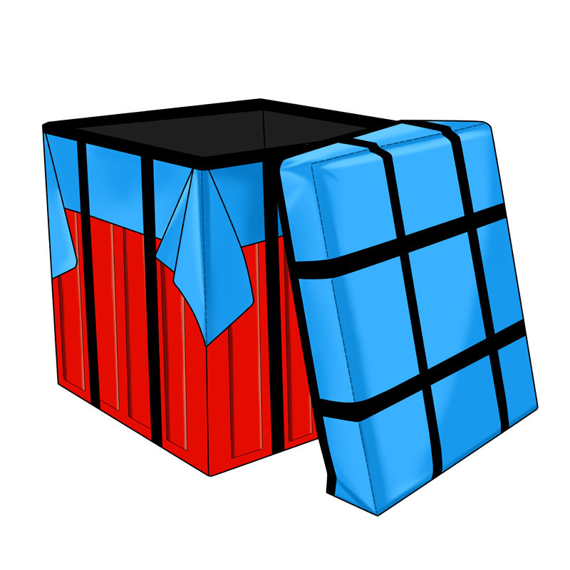 穆秋空投箱礼物盒吃鸡游戏收纳盒大号空头箱情侣生日新年礼品盒