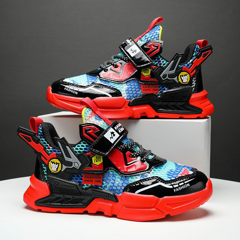 kading卡丁童鞋机甲男童女孩运动鞋大网网眼2022年运动鞋