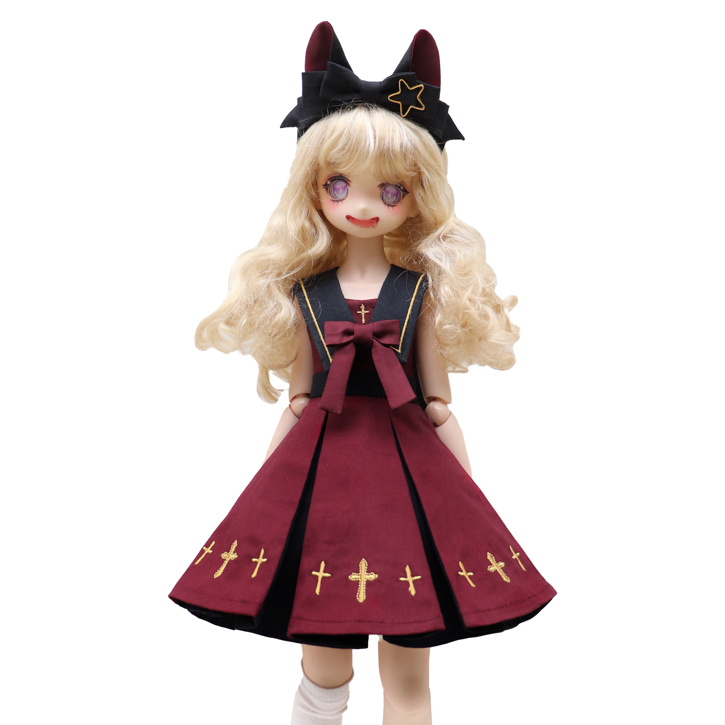 6分水手连衣裙套装熊妹娃mdd3分炒饭bjd4学院bjd娃娃