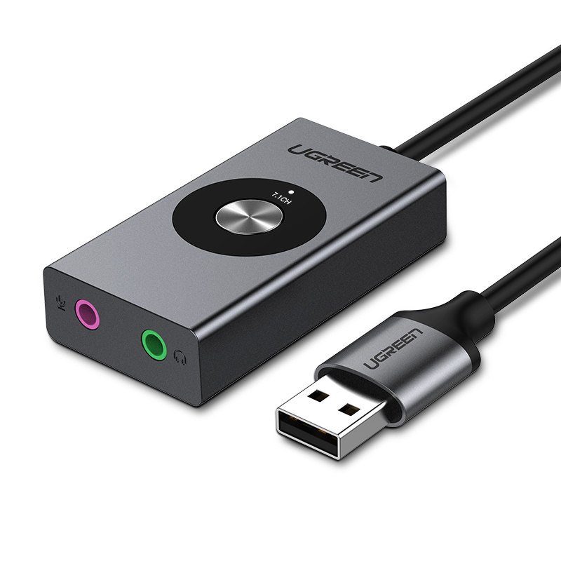 绿联usb7.1声卡外置变声独立电竞多音音效耳机外置声卡