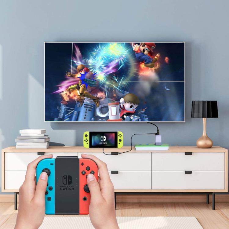 jys原装switch底座视频转换器充电器ns主机连电视tv底座便携