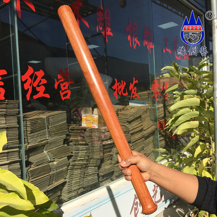 缘创艺红木棒球棍大紫檀一物一图实木防身木棒居家木雕