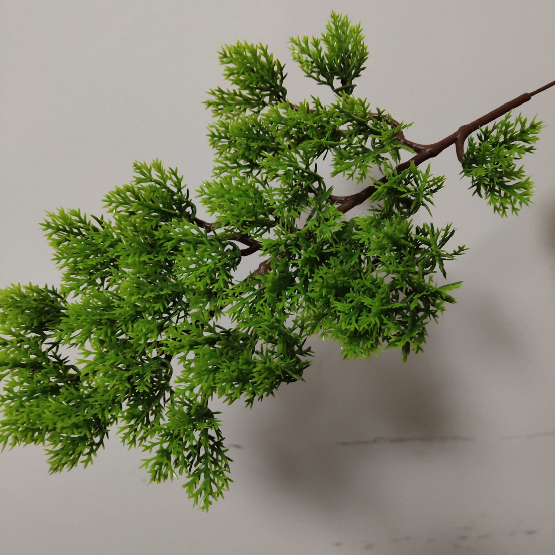 仿真崖柏树枝松针假花松树盆栽松枝松柏干花仿真绿植